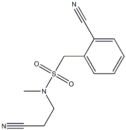 N-(2-cyanoethyl)(2-cyanophenyl)-N-methylmethanesulfonamide Struktur