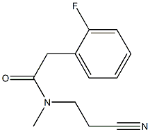 N-(2-cyanoethyl)-2-(2-fluorophenyl)-N-methylacetamide Struktur