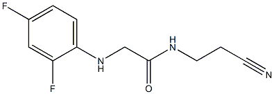 N-(2-cyanoethyl)-2-[(2,4-difluorophenyl)amino]acetamide Struktur