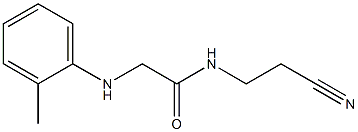 N-(2-cyanoethyl)-2-[(2-methylphenyl)amino]acetamide Struktur