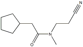 N-(2-cyanoethyl)-2-cyclopentyl-N-methylacetamide Struktur