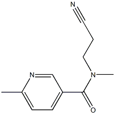 N-(2-cyanoethyl)-N,6-dimethylpyridine-3-carboxamide Struktur