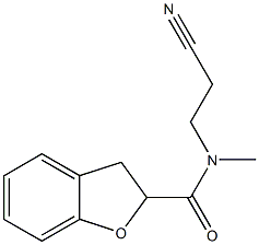 N-(2-cyanoethyl)-N-methyl-2,3-dihydro-1-benzofuran-2-carboxamide Struktur