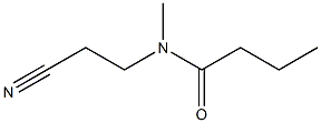 N-(2-cyanoethyl)-N-methylbutanamide Struktur