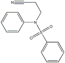 N-(2-cyanoethyl)-N-phenylbenzenesulfonamide Struktur