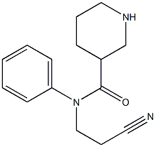 N-(2-cyanoethyl)-N-phenylpiperidine-3-carboxamide Struktur