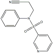 N-(2-cyanoethyl)-N-phenylpyridine-3-sulfonamide Struktur