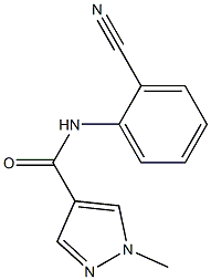 N-(2-cyanophenyl)-1-methyl-1H-pyrazole-4-carboxamide Struktur