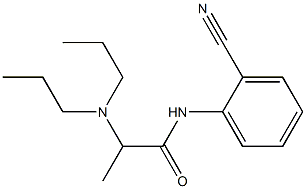 N-(2-cyanophenyl)-2-(dipropylamino)propanamide Struktur