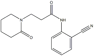 N-(2-cyanophenyl)-3-(2-oxopiperidin-1-yl)propanamide Struktur