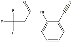 N-(2-cyanophenyl)-3,3,3-trifluoropropanamide Struktur