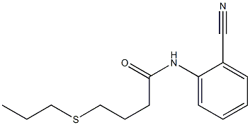 N-(2-cyanophenyl)-4-(propylsulfanyl)butanamide Struktur