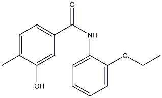 N-(2-ethoxyphenyl)-3-hydroxy-4-methylbenzamide Struktur