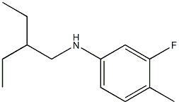 N-(2-ethylbutyl)-3-fluoro-4-methylaniline Struktur