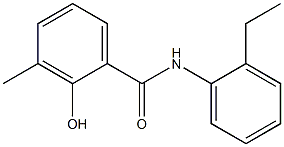 N-(2-ethylphenyl)-2-hydroxy-3-methylbenzamide Struktur