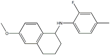 N-(2-fluoro-4-methylphenyl)-6-methoxy-1,2,3,4-tetrahydronaphthalen-1-amine Struktur