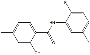 N-(2-fluoro-5-methylphenyl)-2-hydroxy-4-methylbenzamide Struktur