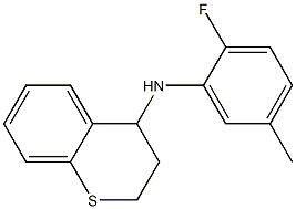 N-(2-fluoro-5-methylphenyl)-3,4-dihydro-2H-1-benzothiopyran-4-amine Struktur