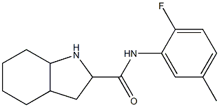 N-(2-fluoro-5-methylphenyl)-octahydro-1H-indole-2-carboxamide Struktur