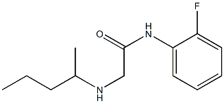 N-(2-fluorophenyl)-2-(pentan-2-ylamino)acetamide Struktur