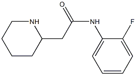 N-(2-fluorophenyl)-2-(piperidin-2-yl)acetamide Struktur