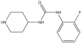 N-(2-fluorophenyl)-N'-piperidin-4-ylurea Struktur