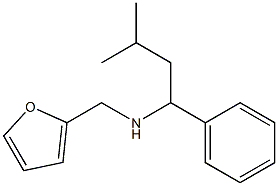 N-(2-furylmethyl)-N-(3-methyl-1-phenylbutyl)amine Struktur