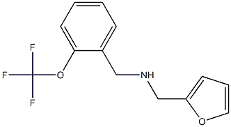 N-(2-furylmethyl)-N-[2-(trifluoromethoxy)benzyl]amine Struktur