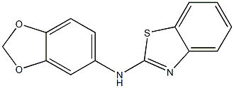 N-(2H-1,3-benzodioxol-5-yl)-1,3-benzothiazol-2-amine Struktur