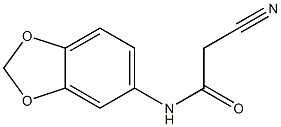 N-(2H-1,3-benzodioxol-5-yl)-2-cyanoacetamide Struktur