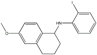 N-(2-iodophenyl)-6-methoxy-1,2,3,4-tetrahydronaphthalen-1-amine Struktur