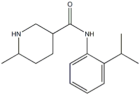 N-(2-isopropylphenyl)-6-methylpiperidine-3-carboxamide Struktur