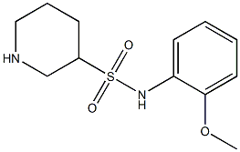 N-(2-methoxyphenyl)piperidine-3-sulfonamide Struktur