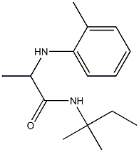 N-(2-methylbutan-2-yl)-2-[(2-methylphenyl)amino]propanamide Struktur