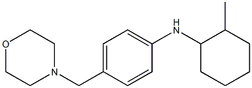 N-(2-methylcyclohexyl)-4-(morpholin-4-ylmethyl)aniline Struktur