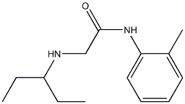 N-(2-methylphenyl)-2-(pentan-3-ylamino)acetamide Struktur