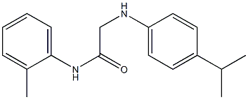 N-(2-methylphenyl)-2-{[4-(propan-2-yl)phenyl]amino}acetamide Struktur