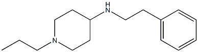 N-(2-phenylethyl)-1-propylpiperidin-4-amine Struktur