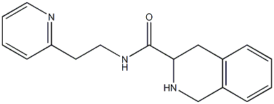 N-(2-pyridin-2-ylethyl)-1,2,3,4-tetrahydroisoquinoline-3-carboxamide Struktur