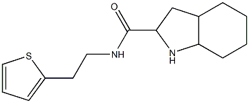 N-(2-thien-2-ylethyl)octahydro-1H-indole-2-carboxamide Struktur