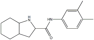 N-(3,4-dimethylphenyl)-octahydro-1H-indole-2-carboxamide Struktur