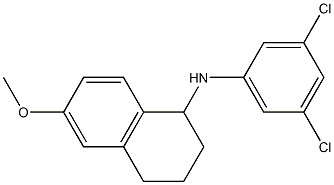 N-(3,5-dichlorophenyl)-6-methoxy-1,2,3,4-tetrahydronaphthalen-1-amine Struktur