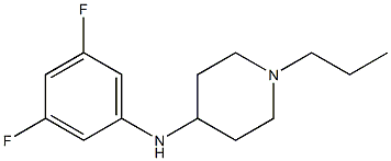 N-(3,5-difluorophenyl)-1-propylpiperidin-4-amine Struktur