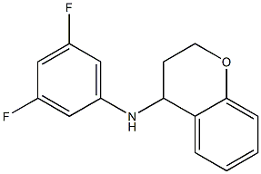 N-(3,5-difluorophenyl)-3,4-dihydro-2H-1-benzopyran-4-amine Struktur