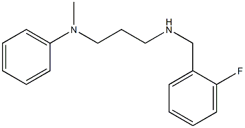 N-(3-{[(2-fluorophenyl)methyl]amino}propyl)-N-methylaniline Struktur