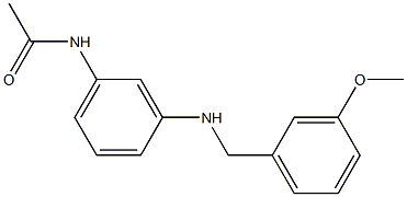 N-(3-{[(3-methoxyphenyl)methyl]amino}phenyl)acetamide Struktur