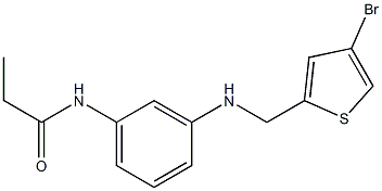 N-(3-{[(4-bromothiophen-2-yl)methyl]amino}phenyl)propanamide Struktur