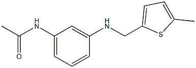 N-(3-{[(5-methylthiophen-2-yl)methyl]amino}phenyl)acetamide Struktur