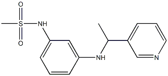 N-(3-{[1-(pyridin-3-yl)ethyl]amino}phenyl)methanesulfonamide Struktur