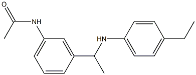 N-(3-{1-[(4-ethylphenyl)amino]ethyl}phenyl)acetamide Struktur